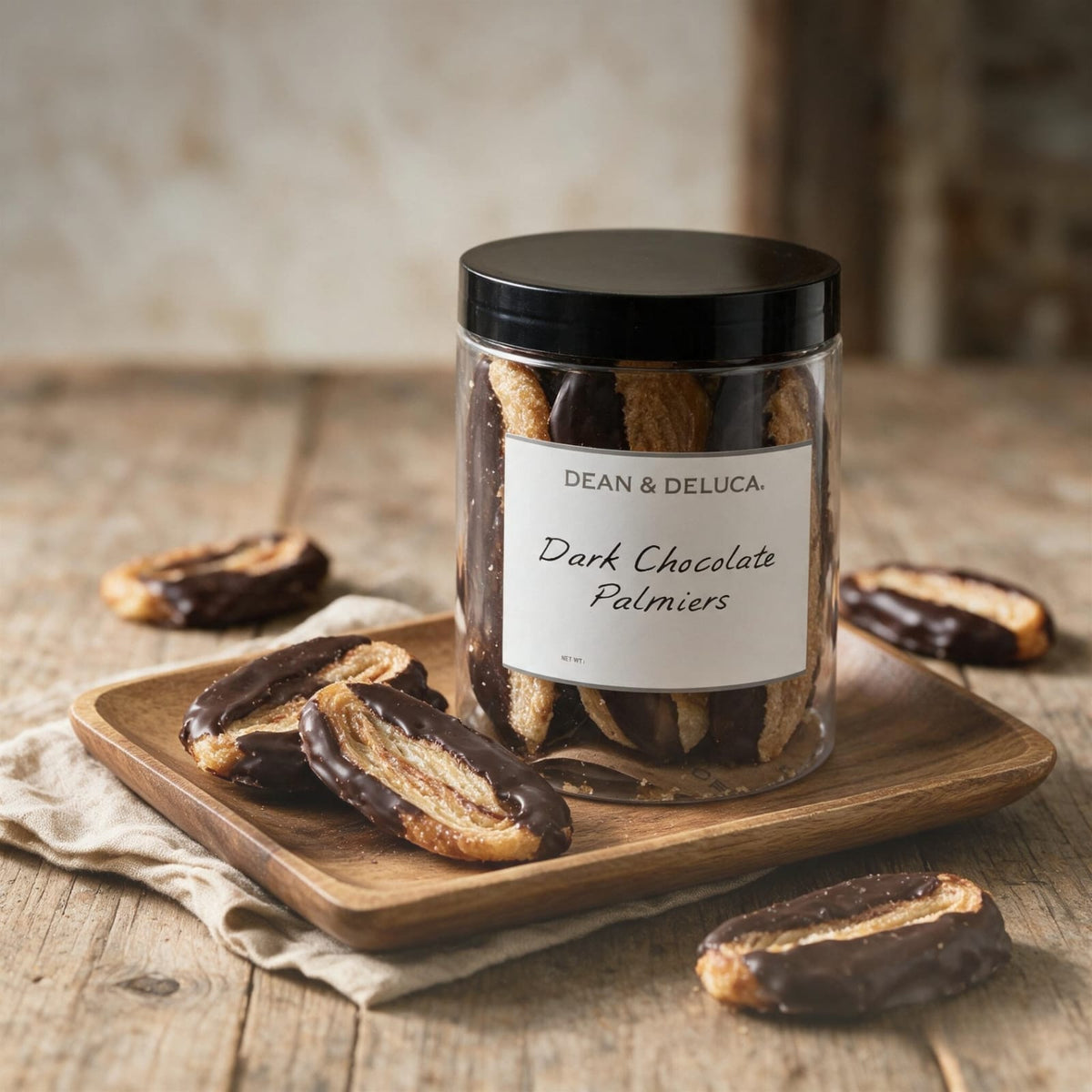 DARK CHOCOLATE PALMIERS