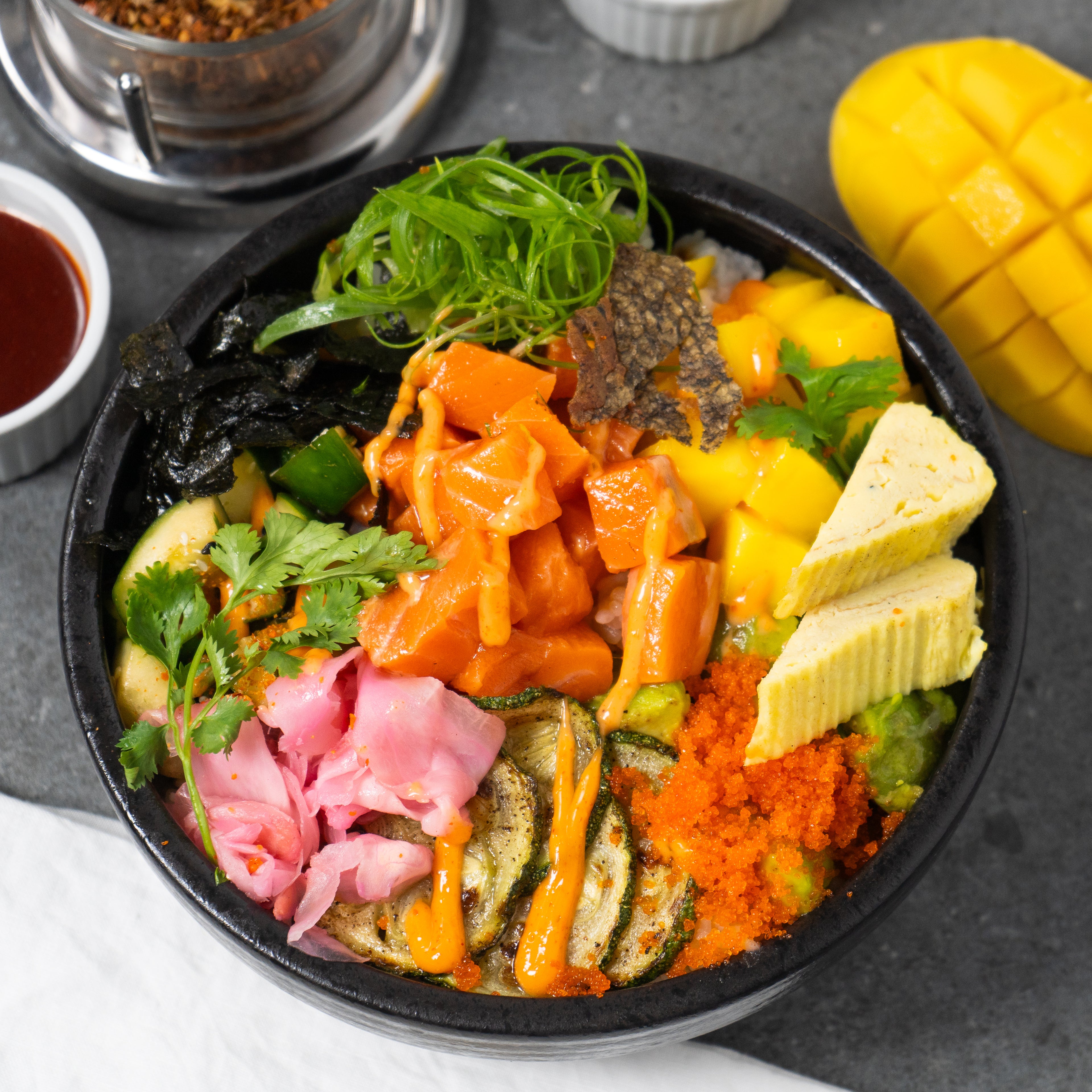 Spicy Alaskan Salmon Bowl